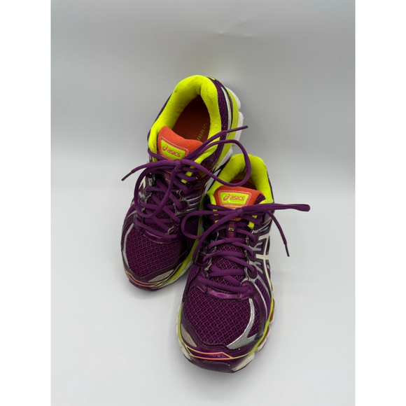 ASICS Gel-Nimbus 15 Women’s Running Shoes Purple Neon Size 8 - Picture 1 of 9